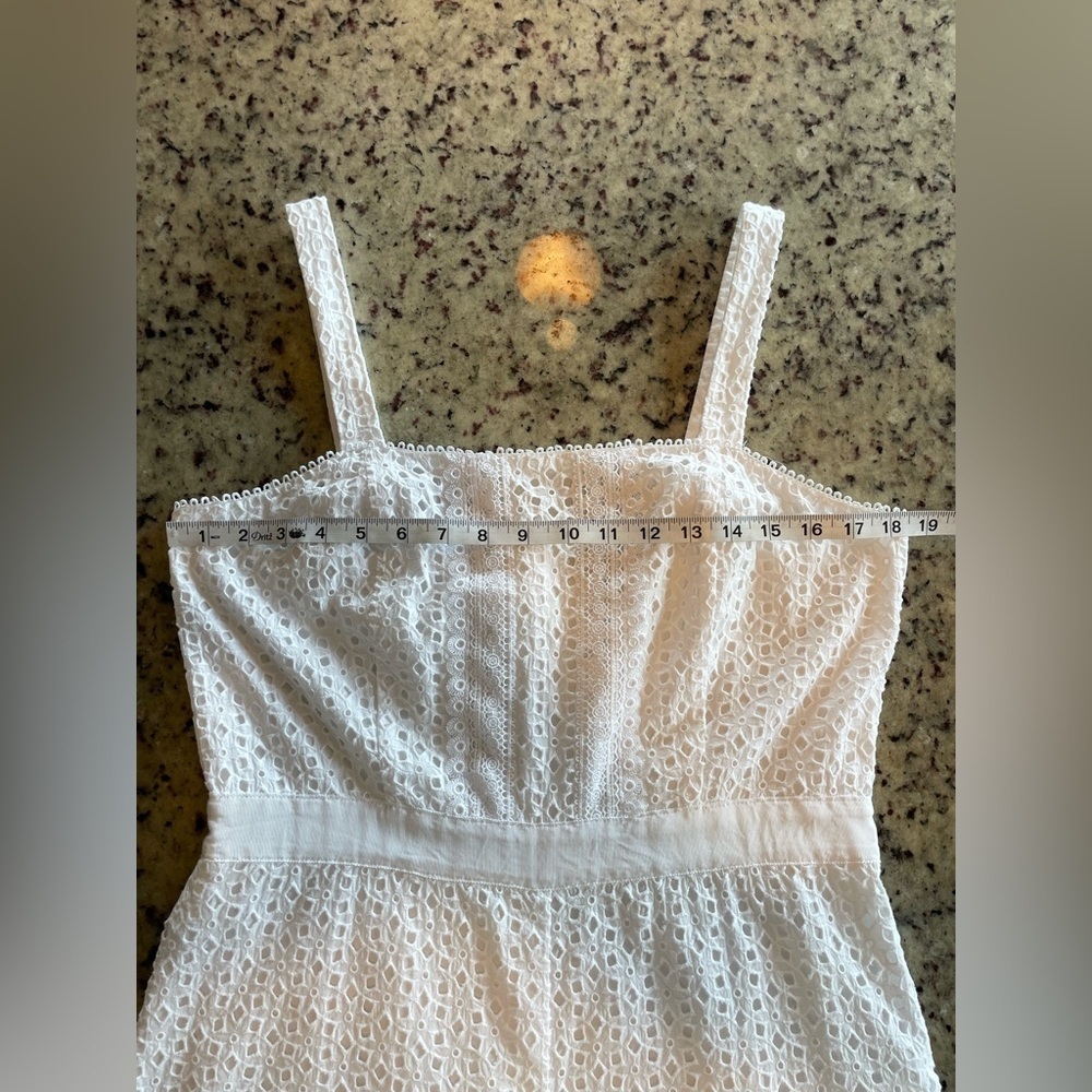 Women’s 100% cotton BR White Eyelet romper - Picture 5 of 11